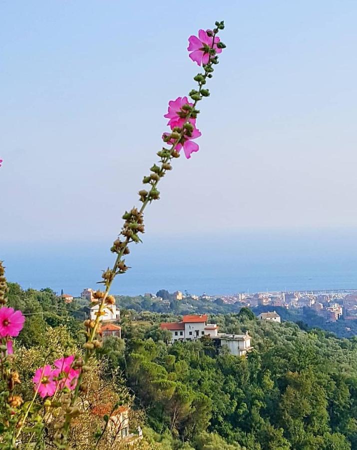 La Vivagna - Casa Vista Mare Tra Gli Ulivi Villa Leivi Luaran gambar