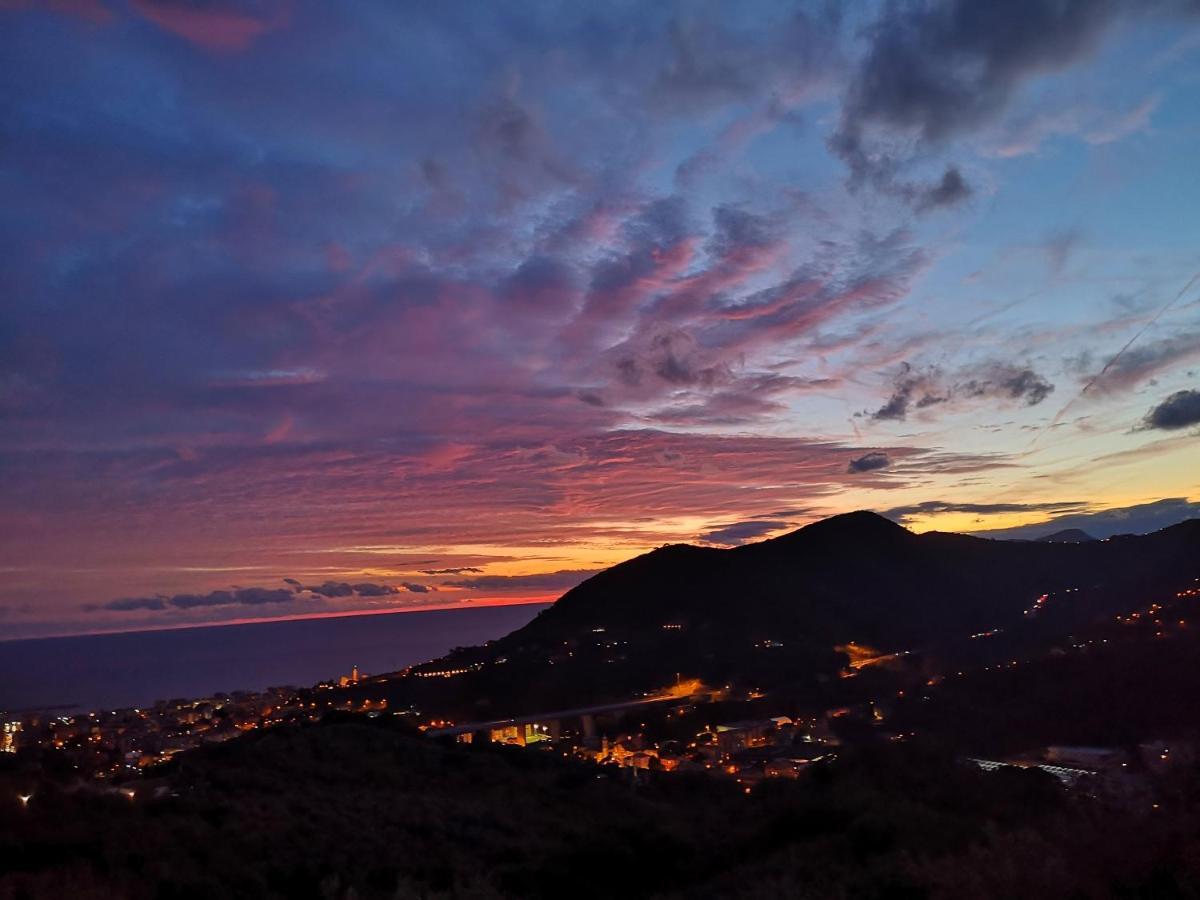 La Vivagna - Casa Vista Mare Tra Gli Ulivi Villa Leivi Luaran gambar