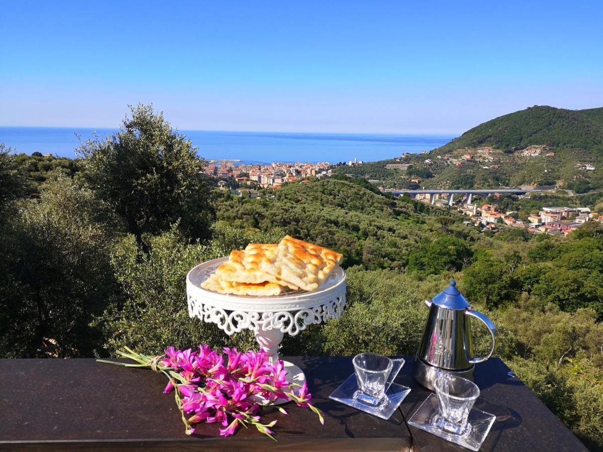 La Vivagna - Casa Vista Mare Tra Gli Ulivi Villa Leivi Luaran gambar