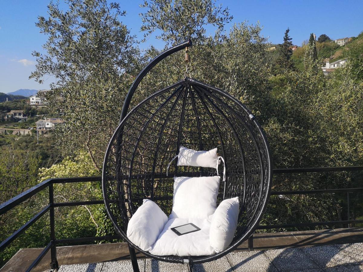 La Vivagna - Casa Vista Mare Tra Gli Ulivi Villa Leivi Luaran gambar